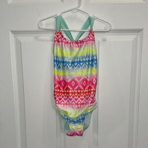 Colorful Patterned One-Piece Swimsuit